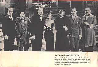 Jean Hersholt With The Cast Of Grand Hotel, 1932