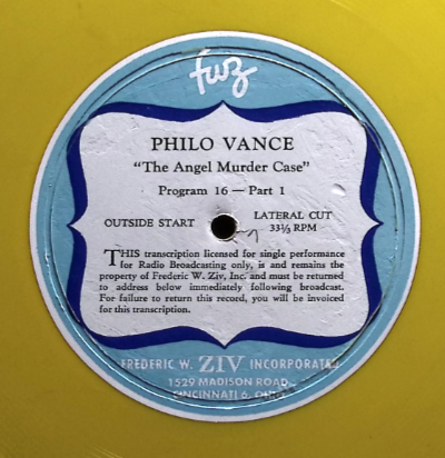 Philo Vance Kickstarter Click Here!