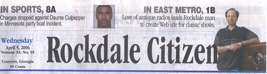 Rockdale Citizen Article - Conyers AM 600 Old Time Radio