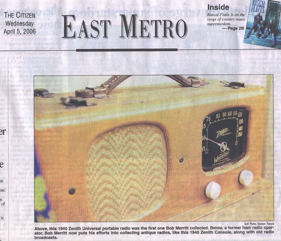 Rockdale Citizen Article - Conyers AM 600 Old Time Radio